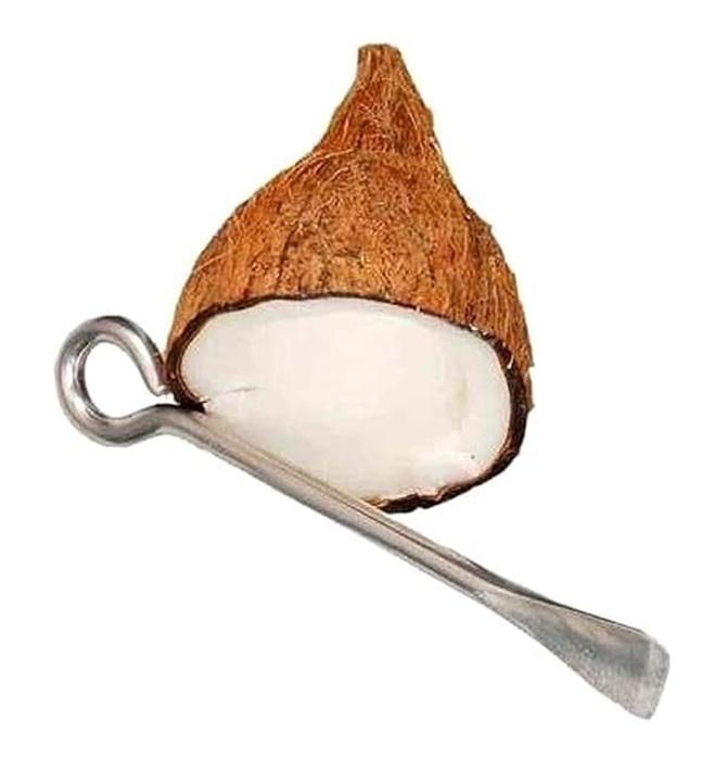 TreegoArt Kokosnussschneider Werkzeug Kokosnusssplitter, Schalenentferner, Schneider, Hackmesser, Entferner Küchenwerkzeug - Packung mit 1