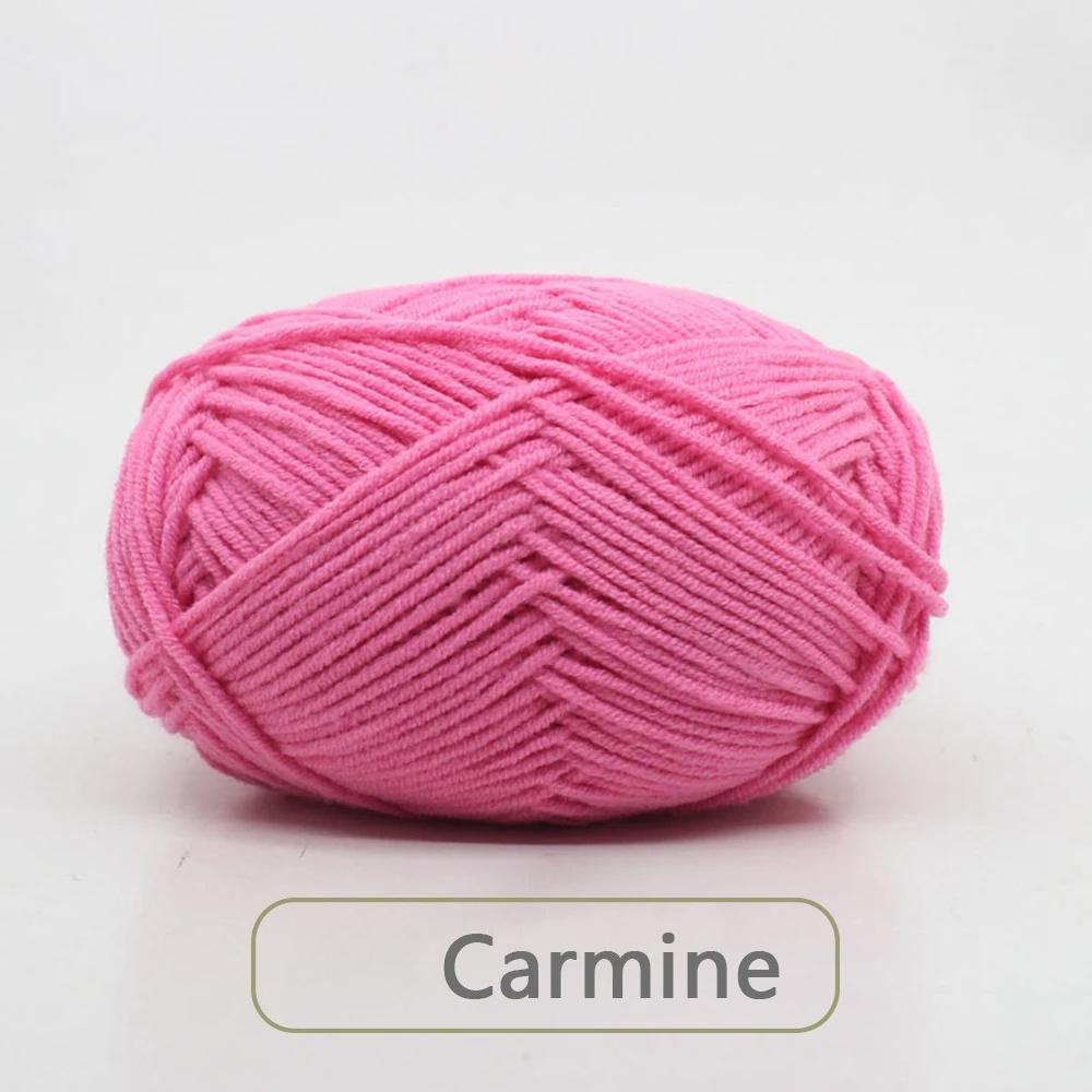 1pc 50g Soft Wool Milk Cotton Yarn Crochet Anti-Pilling Hand Knitting Thread For Cardigan Scarf Hat Baby Sweater Doll Supplies