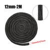6/8/10/12mm 2M Fireplace Sealing Rope Gasket Cord Wood Burning Stove Door Fiberglass High Temperature Sealing Rope Replacement
