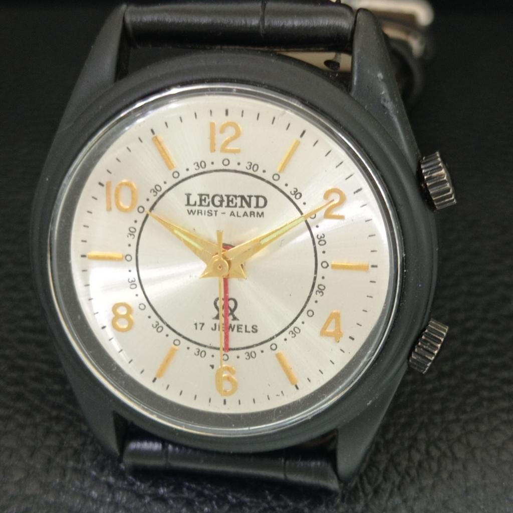 REFURBISHED VINTAGE LEGEND HAND-WINDING SWISS MENS ALARM WATCH a707531-1