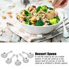5Pcs 304 Stainless Steel Ice Crm Scoop T Dessert Spoon Crm Kitchen Utensils
