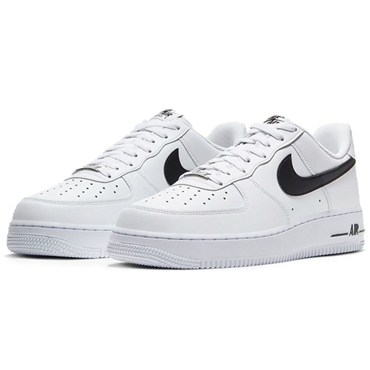 Nike Buty sportowe unisex Air Force 1 07 AN20 Biało-Czarne CJ0952-100