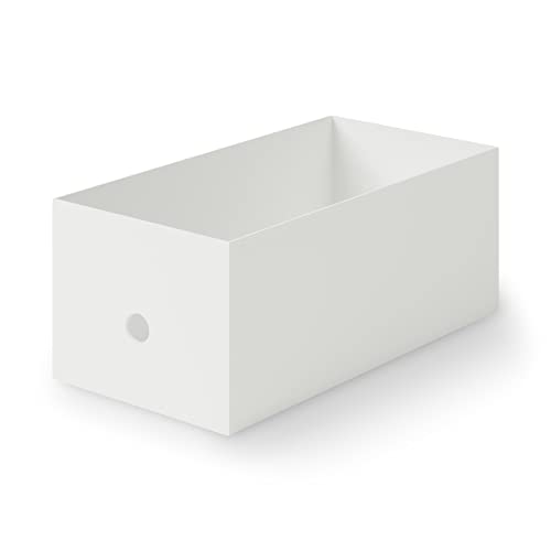MUJI Recycled Polypropylene File Box Standard Type Wide 1/2 White Gray Approx. Width 15 x Depth 32 x Height 12 cm 83904395