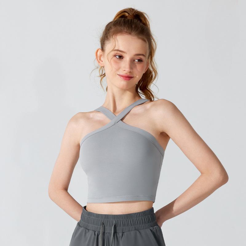 Sports Underwear Running Anti-shock Yoga Back Fast Drying Bra Tank Top Fitness Yoga Clothing Hanging Neck Type Summer Underwear