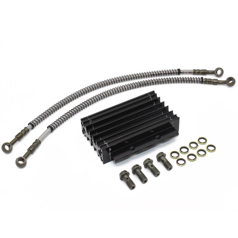 Motorcycle Aluminum Oil Radiator Bike Oil Cooler With Oil Pipe With Screw For Lifan 110 125cc Honda CRF Motocross Accessories