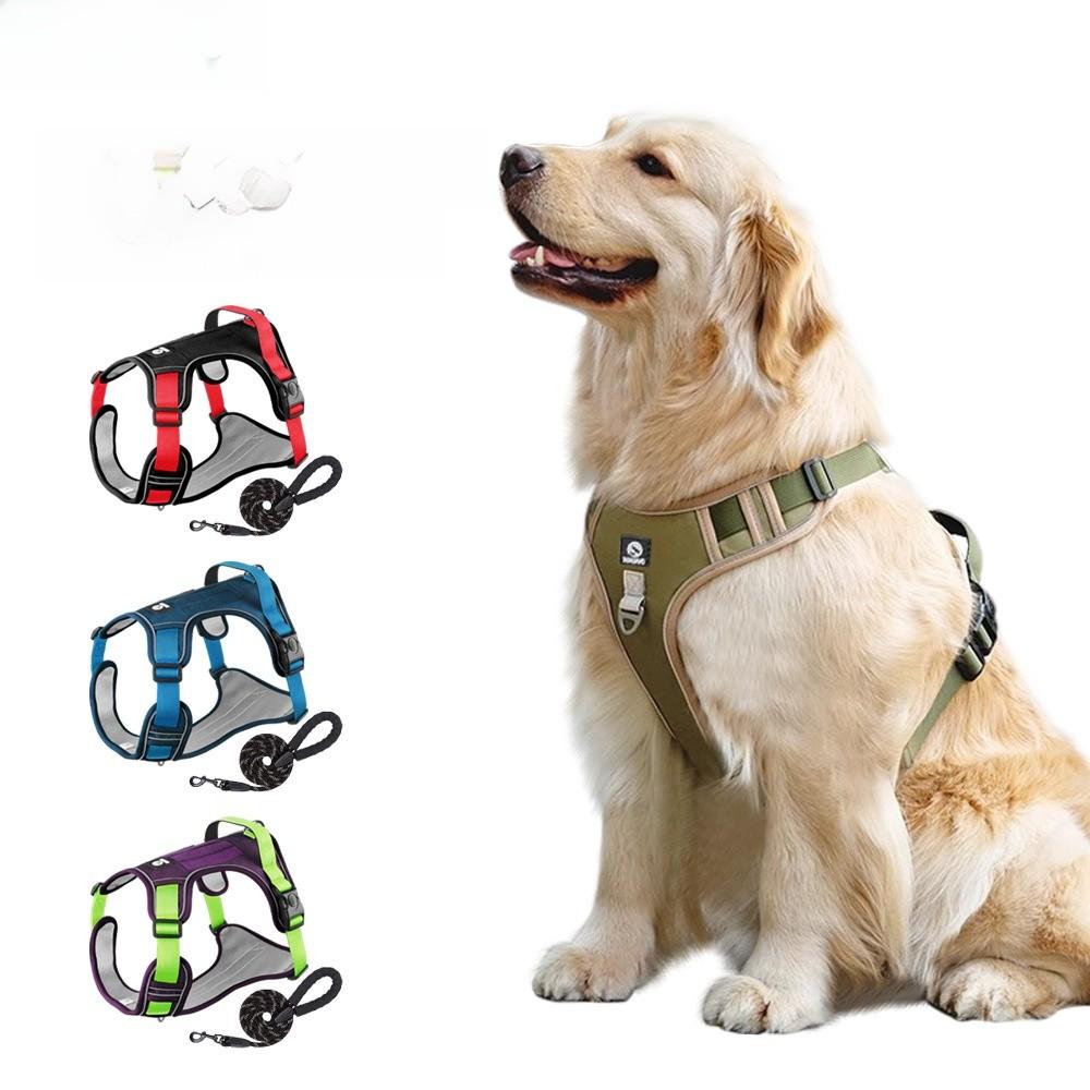Large Dog Chest Harness With Adjustable Oxford Material For Training And Control