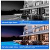 4G Outdoor Dual-View Solar Surveillance Camera with Panoramic Vision for Home