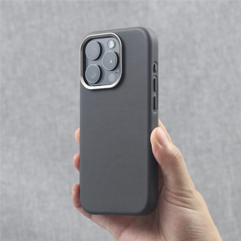 

Искусственная кожа Для чехла MagSafe Для iPhone 15pro 14pro max 15 13 Pro Алмазная текстура Сплав Защитная жесткая крышка для объектива For iPhone 15