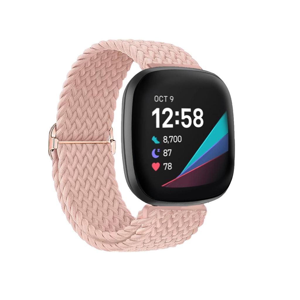 Weiches atmungsaktives verstellbares Schnellverschluss-Armband für Fitbit Versa4 3 Sense2 Versa2 Lite Sportband Herren Damen