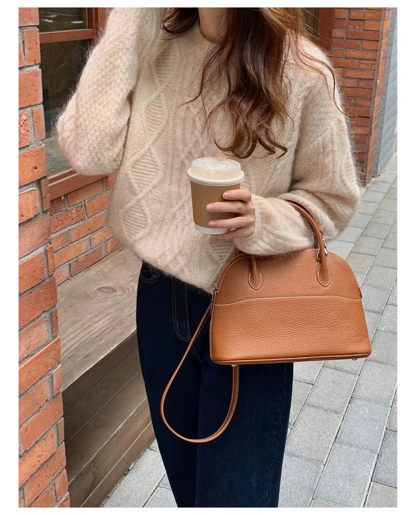 Maglione in cashmere da donna Qinghe Cashmere 30% Cashmere 70% Lana Pullover in cashmere autunno e inverno morbido e caldo