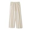 Spring new knitted cloud glutinous rice pants loose high waist drape casual wide-leg pants lazy narrow version mopping pants