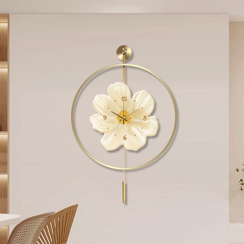 Bedrooms Metal Wall Art Wall Watch Interior Simple Fashion Round Nordic Wall Clocks Modern Aesthetic Wanduhr Home Decoration
