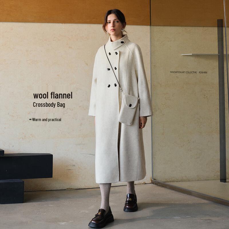 Olrain Women's Double-Faced Wool Coat