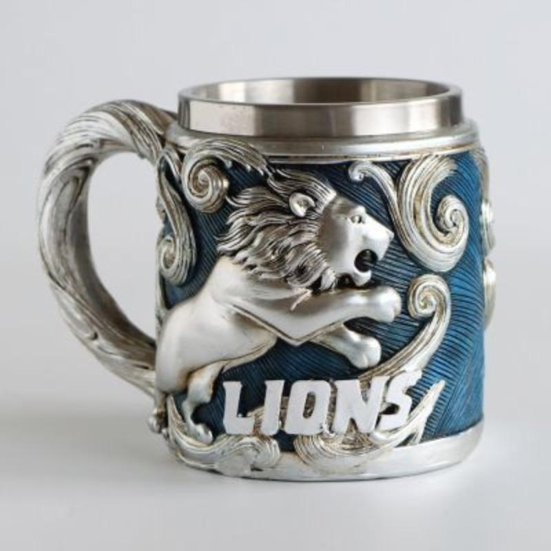 

Lion King Shou 3D relief can t see baseball mug national style stainless steel more than 300ml