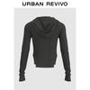 UR Women's Stacked Sleeve Slim Fit Hooded Jacket