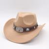 High-End Western Cowboy Hat Vacation Travel Ethnic Style Tibetan Woolen Jazz Top Hat