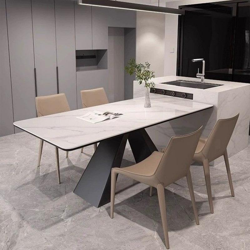 Nordic Luxury Saddle Leather Dining Chair - Modern Minimalist Italian Design