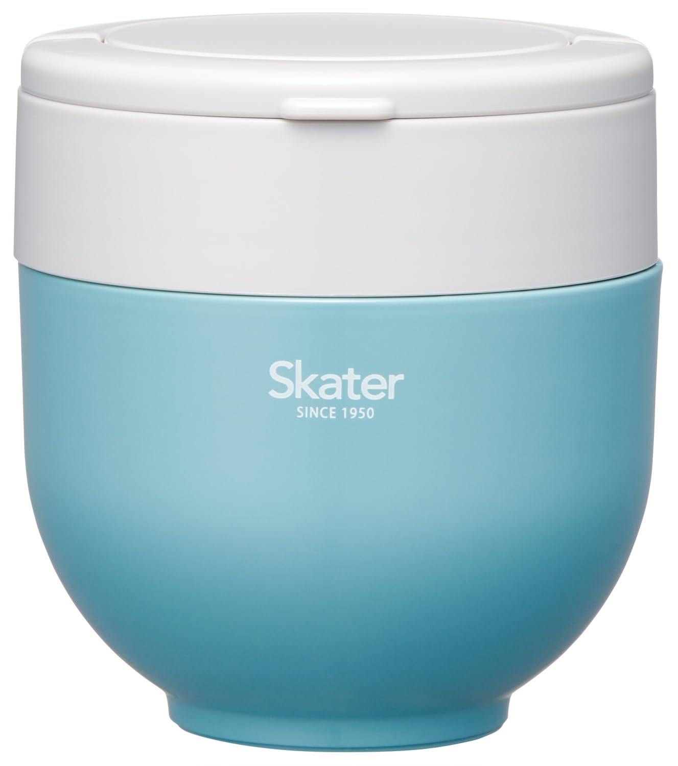 

Skater Insulated Lunch Box, Rice Bowl Shape, 540ml, Women s, Two-Tier, with Folding Handle, Lake Green, LDNO6AG-A