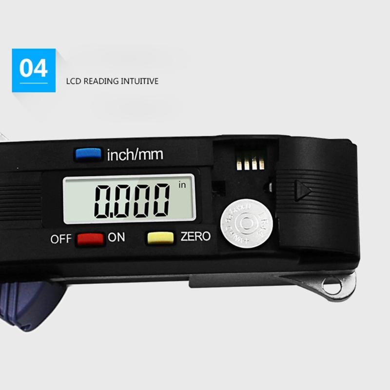 Upgraded Digital Thickness Gauges Mini Portable Horizontal Electronic Thickness Meter Measurement Measure Tool Durable-