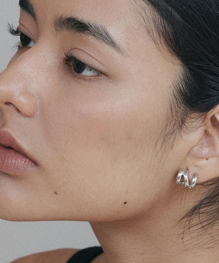 Attica Raw Ring Flow Earrings / Ebs001