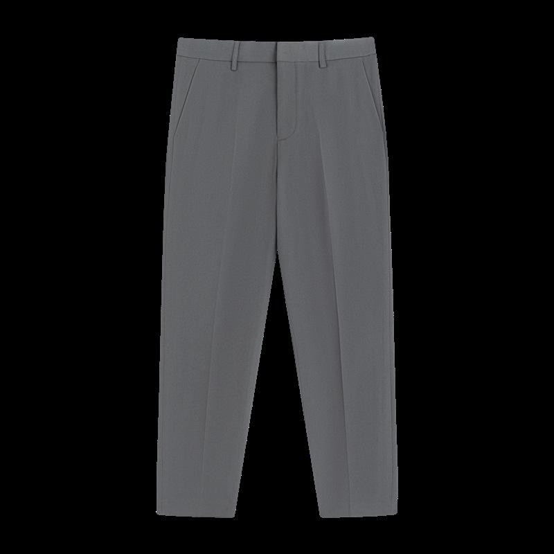 Men's Casual Slim-Fit Drape Nine-Point Suit Pants