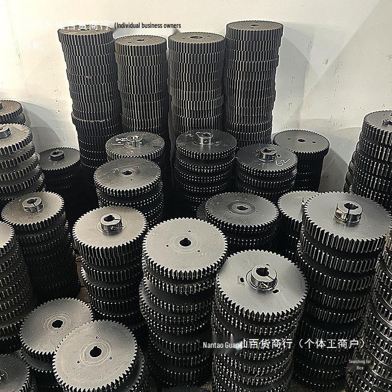 Steel Spur Gear Set: 12-120 Teeth, Motor Transmission Straight Tooth Design