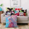 Hot Anime Inuyashas Pillow Covers Cartoon Sofa Decorative Home Double-Sided Printing Short Plush Cute Cushion Cover
