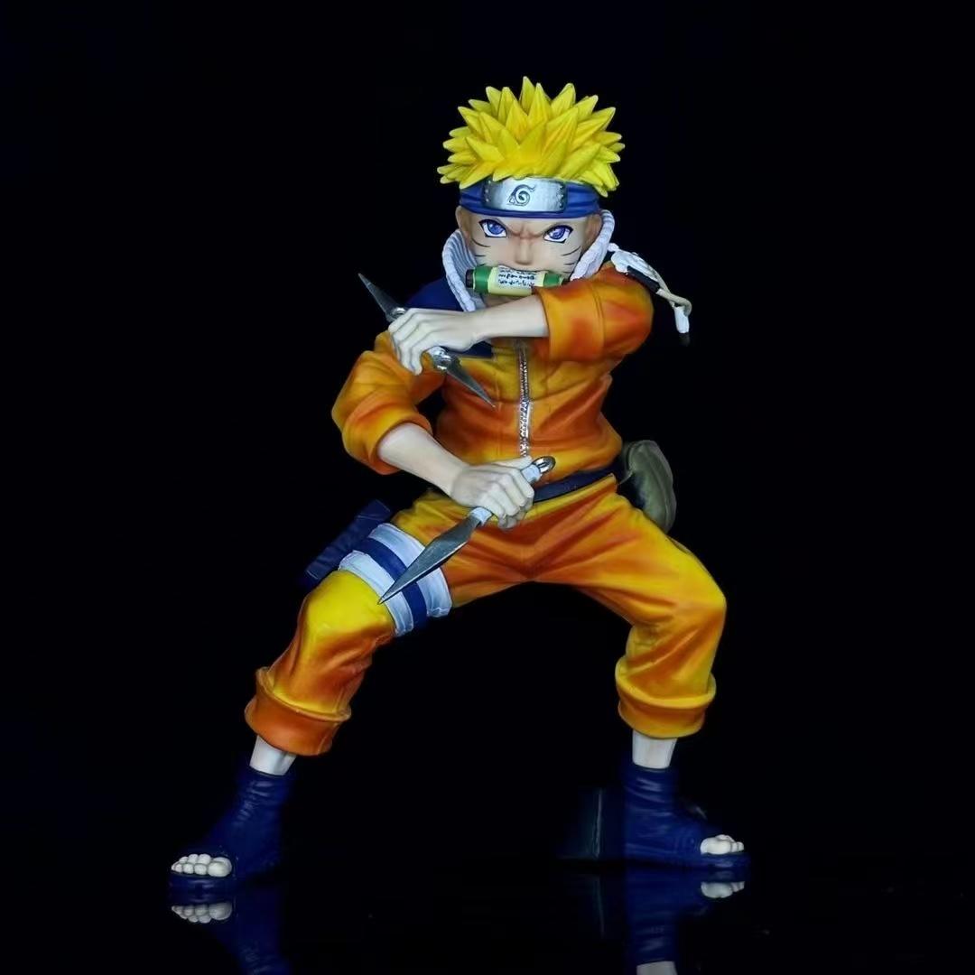 New In stock Anime Naruto Figure 18cm Uzumaki Naruto Figurine Statue Action Figures Doll Model Room Ornament Toy Gift