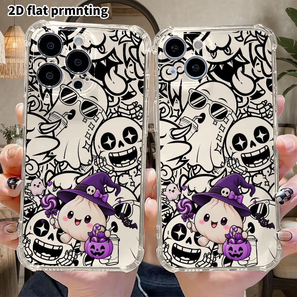 Phone Case: 2D Flat Design, Suitable for iPhone 18 17 16 15 14 13 Pro Protective Case, Wizard Bun, Perfect Christmas and Halloween Holiday Gift