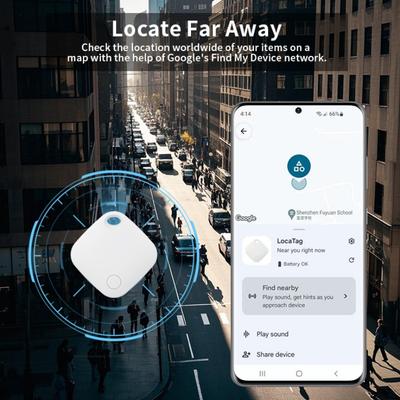 Smarter Standort-Tracker für Android-Geräte Tag Funktioniert mit Google Find Hub App Positionierung Schlüsselfinder für Xiaomi Samsung Motorola