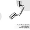 1440 Degrees Rotating Faucet Bubbler Extender Reduce Splashing Water 2 Modes Swivel Extension 1080-degree Head Replacement