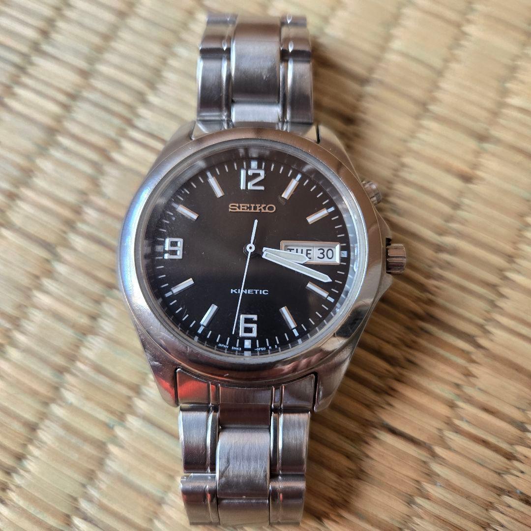 Used SEIKO KINETIC 5M43-0E10 Watch body