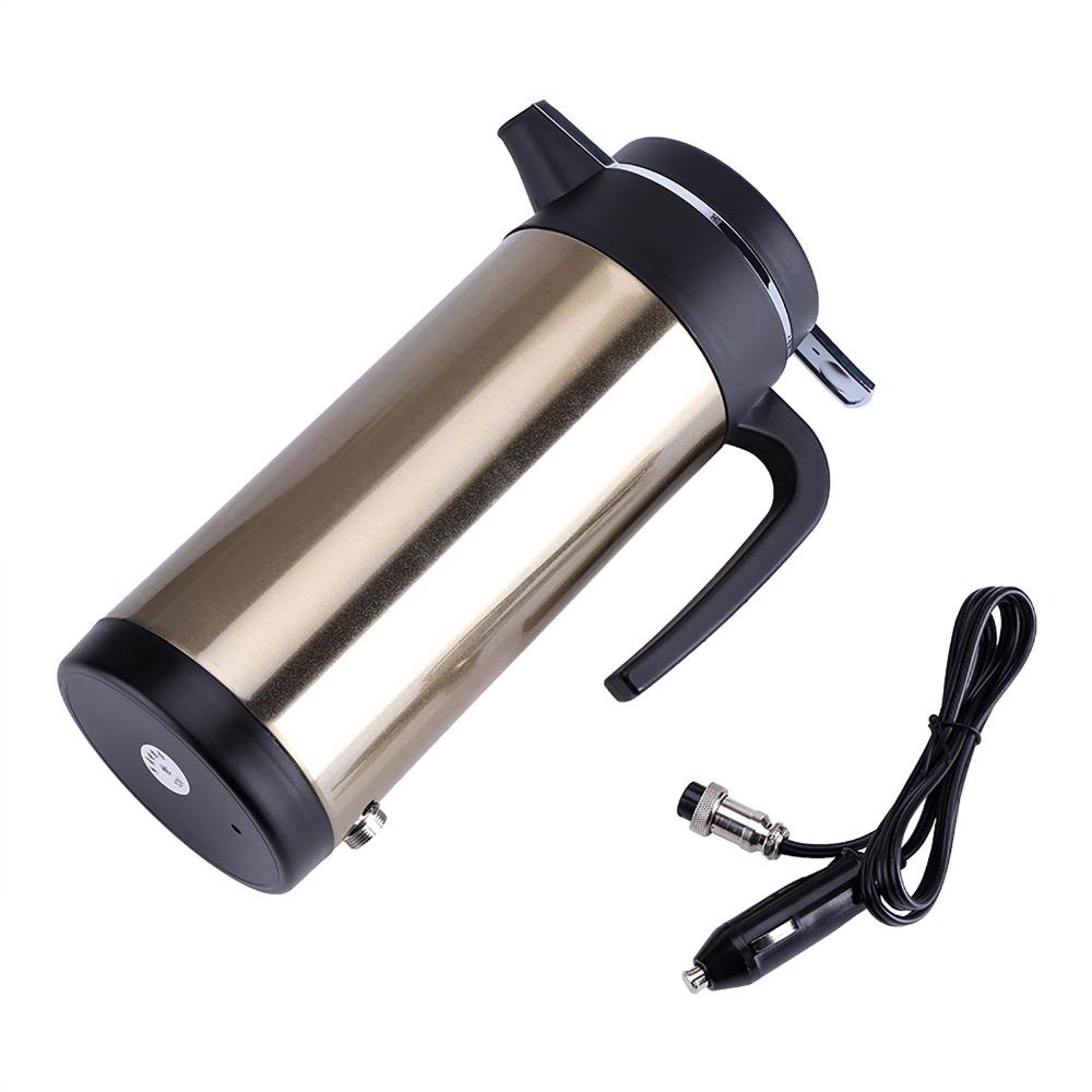Rustless Steel Water Boiler 12V Thermal Kettle Anti-slip Electric Kettle  Self-driving Travel