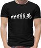 Evolution of Man Cycling - Mens T-Shirt - Cycle Bike Love Fan Cyclist