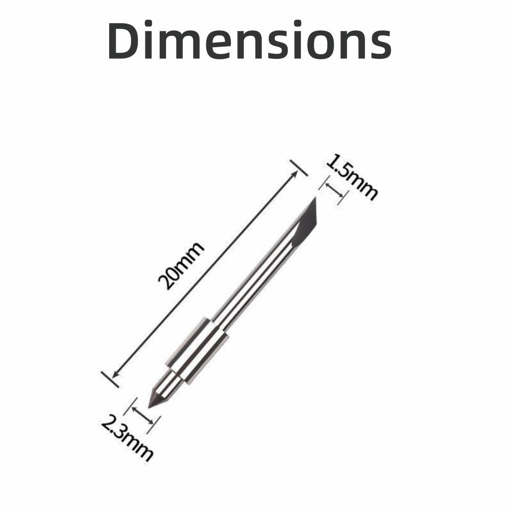 16pcs 30 45 60 Degree Plotter Blades Carbide Replacement Lettering Blades Smooth Vinyl Cutters Blades for Graphtec Cb15 Cb15u