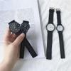 New Fashion Personalized Minimalist Butterfly Digital Belt Quartz Watch Set Women's Fluorescent Watch Student Watch