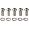 NICECNC 5pcs Titanium Alloy Derby Cover Screws Compatible with Harley CVO Road Glide/Street Glide,Fat Bob/Fat Boy,Road Glide/Road King,Softail