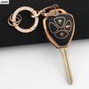 2 3 Buttons Golden Tpu Car Key Case Cover Shell For Toyota Corolla Hilux Vitz Rav4 Aqua Camry Land Cruis Fob Keychain Holder