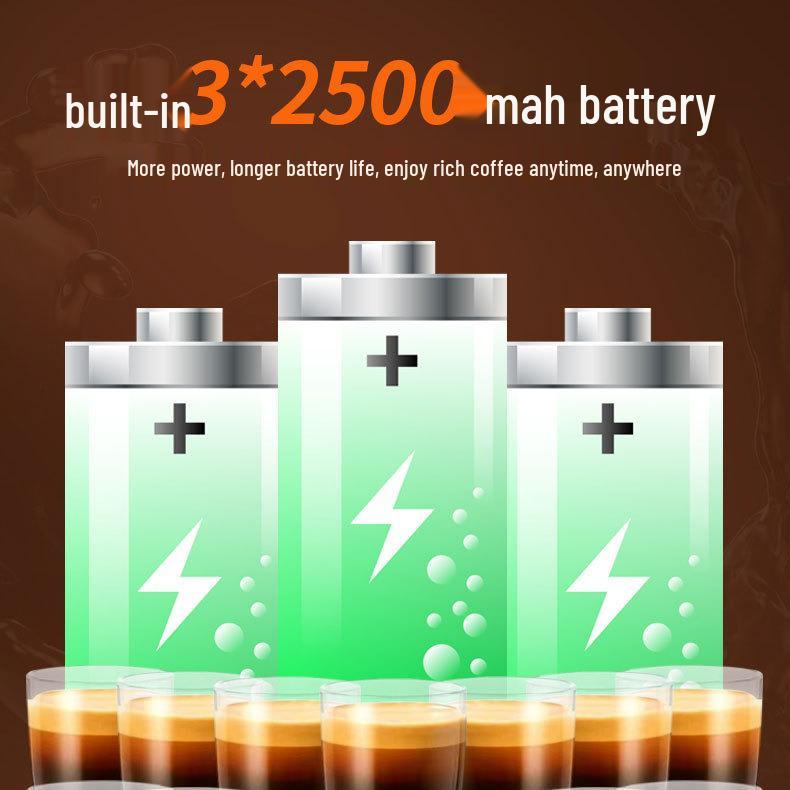 Compact 3-in-1 Espresso Coffee Maker: Capsule, Powder, & Portable Mini Size