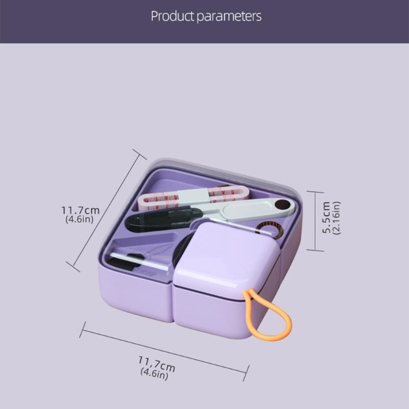Sewing Box Set Sewing Kits Sewing Needle and Thread Box Needle Threader Sewing Storage Box Sewing Tool for Travel
