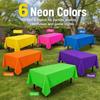 Thickened Fluorescent Tablecloth Solid Color Macaron Table Cover Disposable Tablecloth  Bar Decor