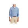 Polo Ralph Lauren FW23 Pony Logo Embroidered Half-Zip Long Sleeve Knit Sweater Men Sweater Sky-Blue MNPOSWE16810318-B28