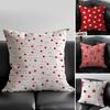 Red Five-Pointed Star Pillow Case Anti-dustmite Invisible Zipper Sofa Bed