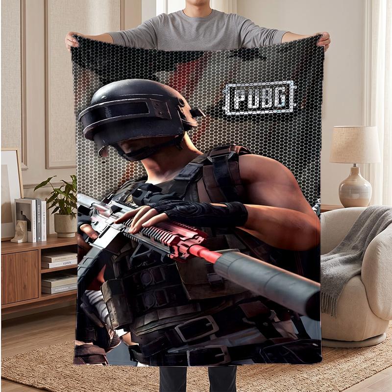 PUBG (1) Yumuşak Sıcak Flanel Battaniyeler Ev Dekorasyonu Hediyelik Rahat Battaniye