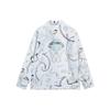 Li-Ning Wade X Glare Artist Co-Branded Long Sleeve Printed Shirt Men Tops White Gray AFDS475-2