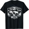 Meese Funny Moose Humor Camping Wildlife Outdoor Nature Unisex T-Shirt