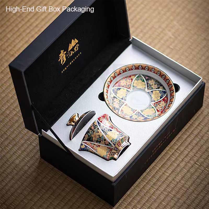 BORREY 150Ml Japanese Gaiwan Tea Bowl Ceramic Teapot Puer Kettle Kung Fu Tea Set Tea Ceremony Cup Teaware With Lid And Dish Gift