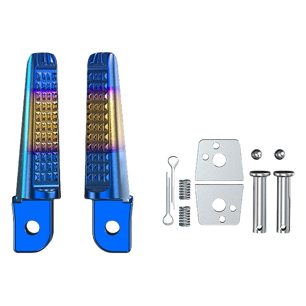 1 Pair Foot Peg Anti-Slip Foot Rests Pegs Aluminum Alloy Rear Foot Rider Rests for Honda Phantom 150 CB190R for Yamaha