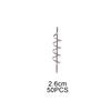 Professional Fishing Gear 50pcs Spring Lock Pins for Soft Lure Bait Worm Crank