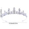 Water Drop Shape Bridal Crown Zinc Zinc Alloy Diadem Headwear Decorations Headband Wedding Tiaras  Birthday